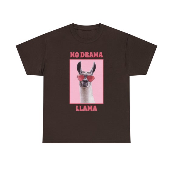 No Drama Llama Tee - Embrace Positivity and Playfulness - Keep the Llama Vibes Calm