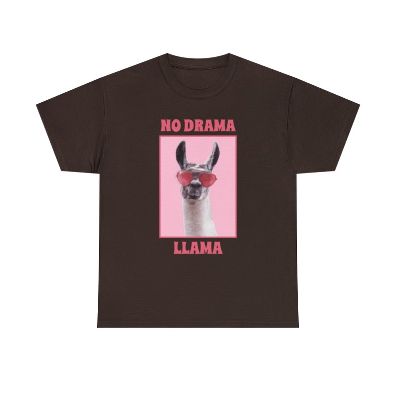 No Drama Llama Tee Embrace Positivity and Playfulness Keep the Llama Vibes Calm image 1