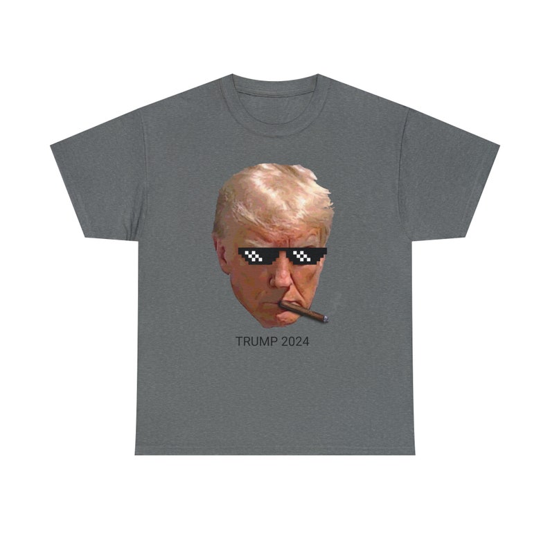 Donald Trump Mugshot T-shirt, Trump Mugshot Shirt, troefmuggenschot afbeelding 5