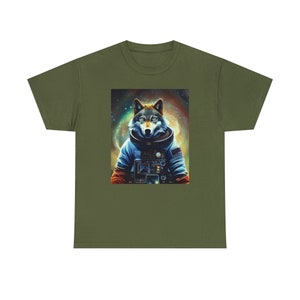 Space Wolf Tee Lunar Howls of Cosmic Adventure Unleash the Stellar Wildness image 6