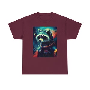 Space Raccoon Tee Cosmic Explorer with a Mischievous Twist Embark on Stellar Adventures image 1