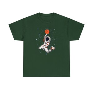 Slam Dunk Space Basketball Tee Cosmic Hoops for Basketball Fans Reach for the Stars image 4