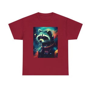 Space Raccoon Tee Cosmic Explorer with a Mischievous Twist Embark on Stellar Adventures image 3