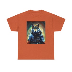 Space Wolf Tee Lunar Howls of Cosmic Adventure Unleash the Stellar Wildness image 8