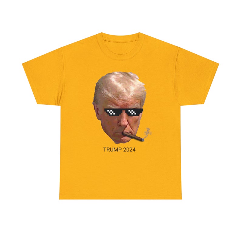 Donald Trump Mugshot T-shirt, Trump Mugshot Shirt, troefmuggenschot afbeelding 4