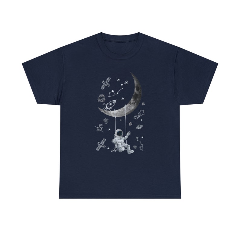 Moon Swing Astronaut Stars Tee Space Adventure Apparel Reach for the Stars image 9