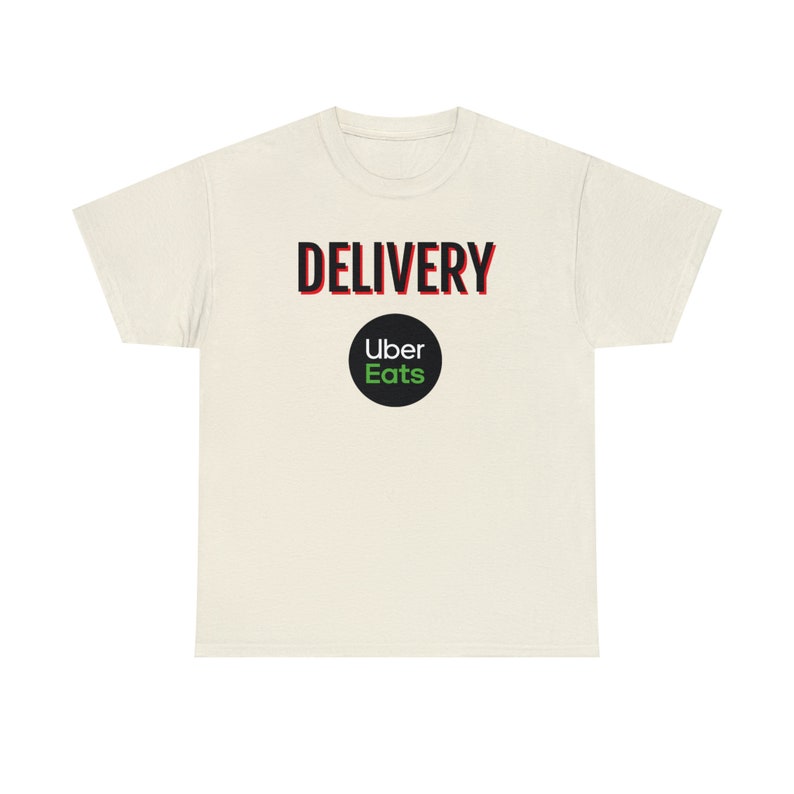 Delivery Uber Eats Tee Food Delivery Driver Shirt image 10