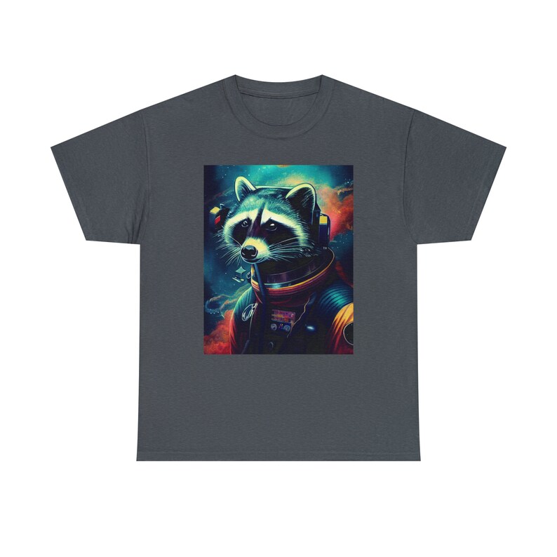 Space Raccoon Tee Cosmic Explorer with a Mischievous Twist Embark on Stellar Adventures image 7