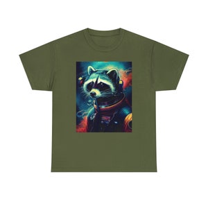 Space Raccoon Tee Cosmic Explorer with a Mischievous Twist Embark on Stellar Adventures image 6