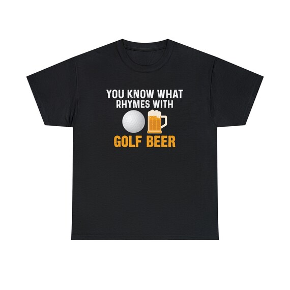 Golf & Cheers Tee - Raise Your Glass to the Greens - Tee Off in Style!
