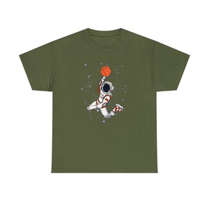 Slam Dunk Space Basketball Tee Cosmic Hoops for Basketball Fans Reach for the Stars image 6