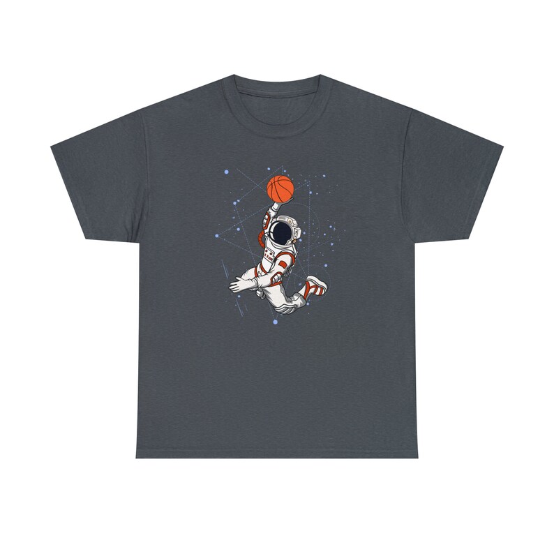 Slam Dunk Space Basketball Tee Cosmic Hoops for Basketball Fans Reach for the Stars image 7