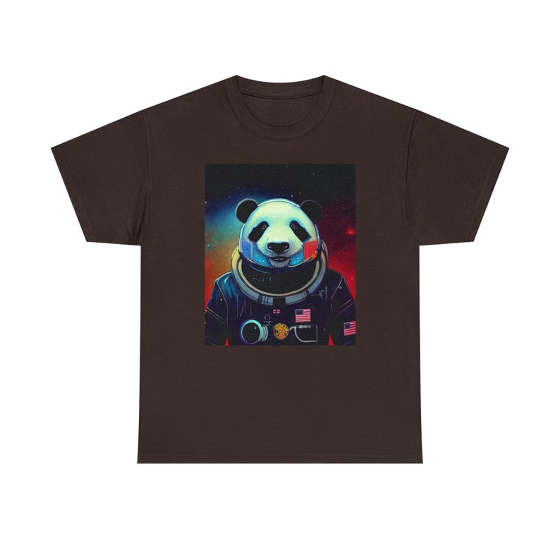 Space Panda Tee Galactic Adventure with a Panda Twist Explore the Cosmic Cuteness image 8