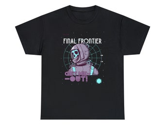 Final Frontier Space Skull Tee - Umarme das kosmische Abenteuer!