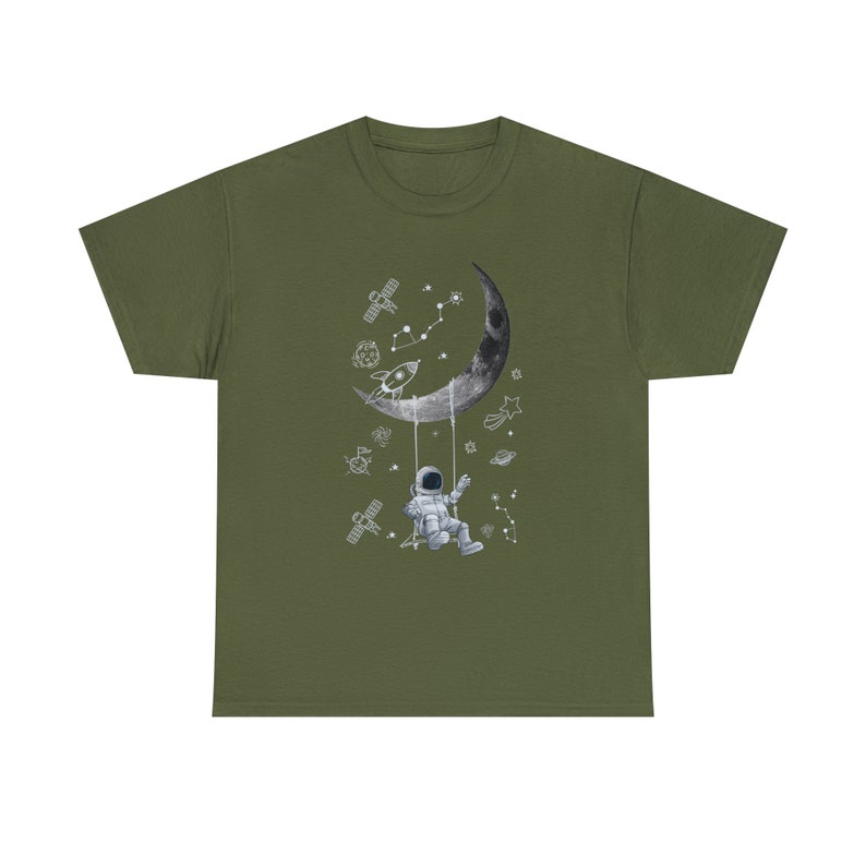 Moon Swing Astronaut Stars Tee Space Adventure Apparel Reach for the Stars image 6