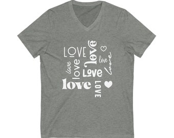 Love Love Love V-Neck Tee