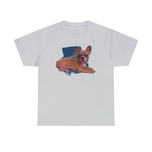 Cute Brown Fawn French Bulldog Shirt image 1