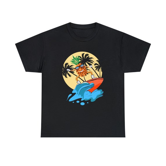 Surfing Pineapple Tee - Ride the Tropical Waves!