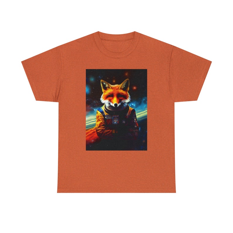 Space Fox Tee Galactic Explorer with a Foxy Twist Unleash the Stellar Charm image 7