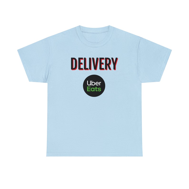 Delivery Uber Eats Tee Food Delivery Driver Shirt image 9