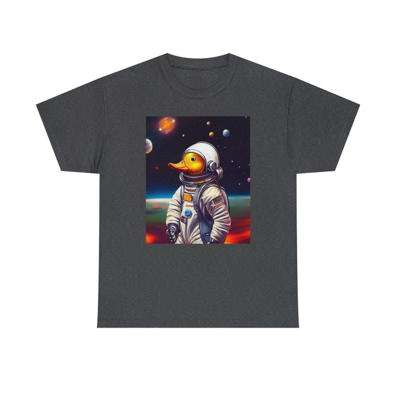 Space Duck Tee Quack-tastic Cosmic Adventure Unleash the Quirkiness image 8