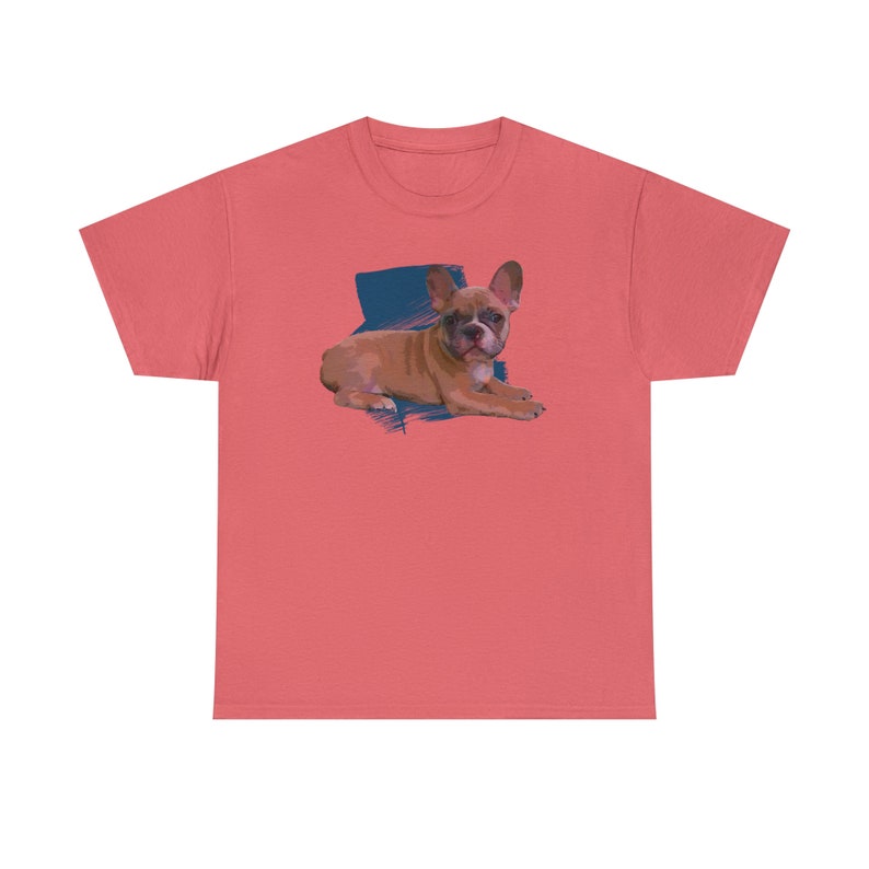 Cute Brown Fawn French Bulldog Shirt image 6