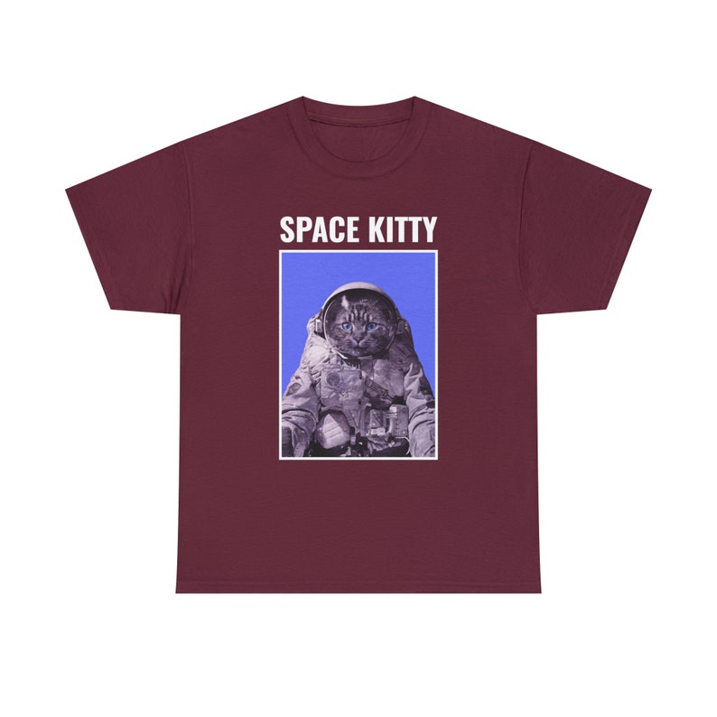 Space Kitty Astronaut Tee Cosmic Adventures with a Feline Twist Purrfectly Stellar image 10