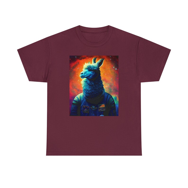 Space Llama Tee Cosmic Journey with a Llama Twist Embrace the Stellar Adventure image 9