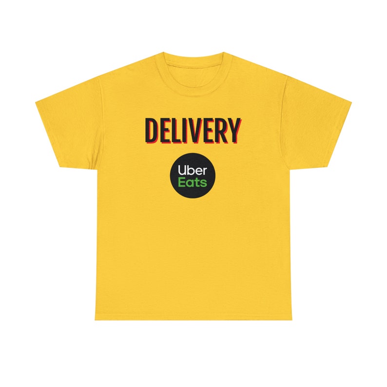 Delivery Uber Eats Tee Food Delivery Driver Shirt image 8