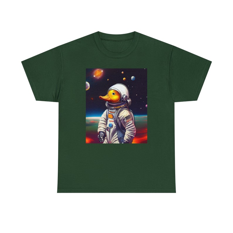 Space Duck Tee Quack-tastic Cosmic Adventure Unleash the Quirkiness image 3