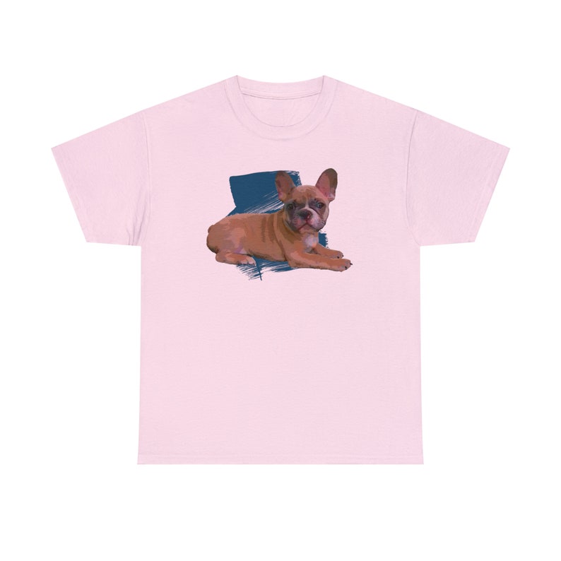 Cute Brown Fawn French Bulldog Shirt image 5