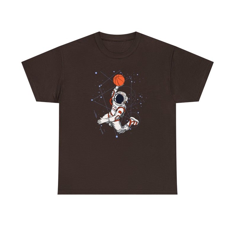 Slam Dunk Space Basketball Tee Cosmic Hoops for Basketball Fans Reach for the Stars image 9