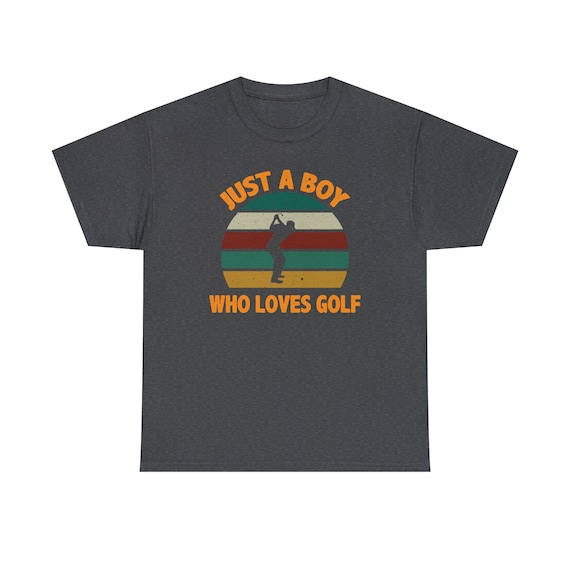 Just a Boy Who Loves Golf Tee - Swing, Score, and Repeat!