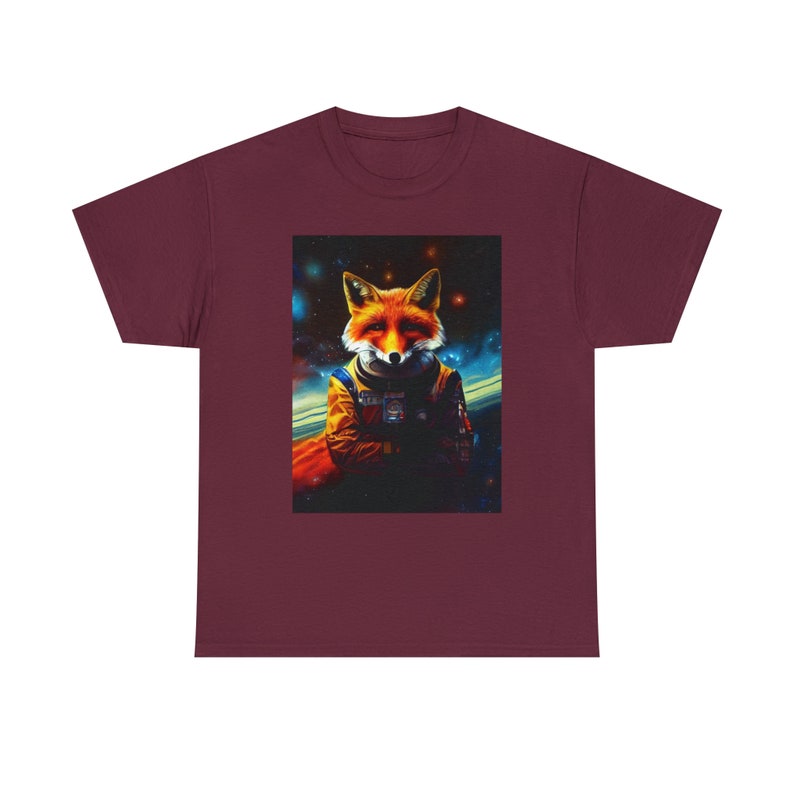 Space Fox Tee Galaktischer Entdecker mit Foxy Twist Unleash the Stellar Charm Bild 9