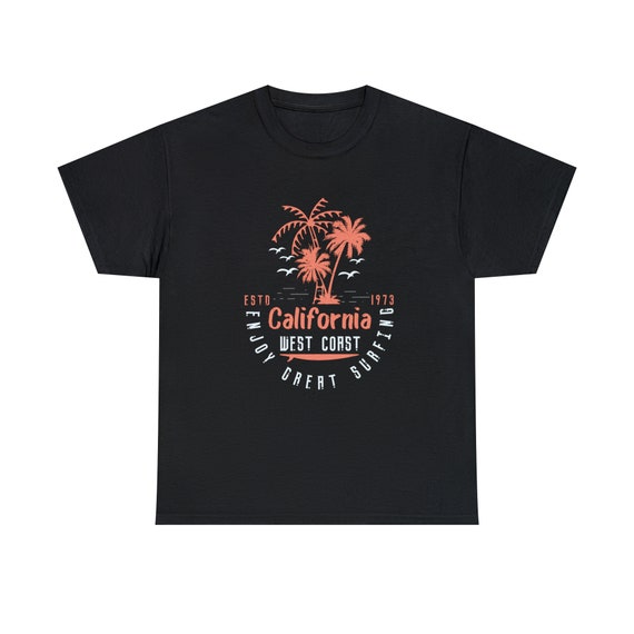 California West Coast Surfing Tee - Ride the Waves in Style!