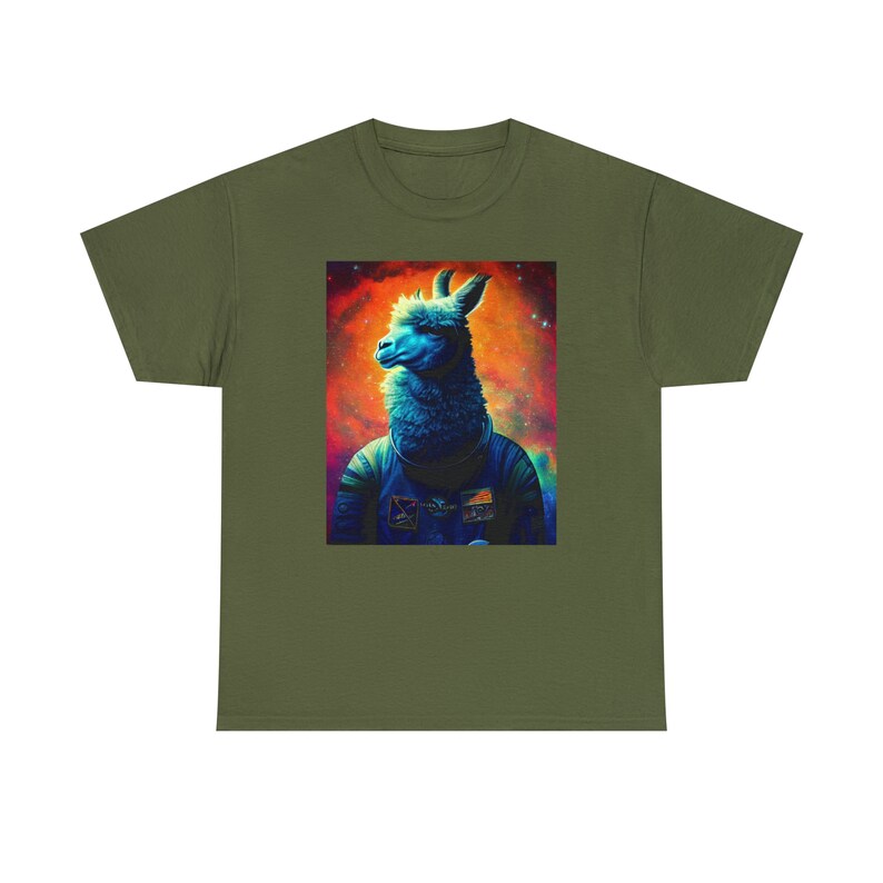 Space Llama Tee Cosmic Journey with a Llama Twist Embrace the Stellar Adventure image 5