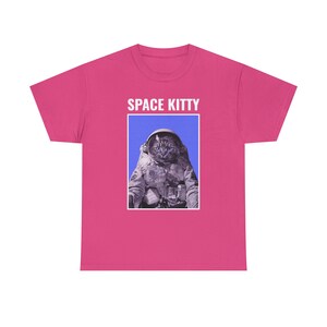 Space Kitty Astronaut Tee Cosmic Adventures with a Feline Twist Purrfectly Stellar image 9