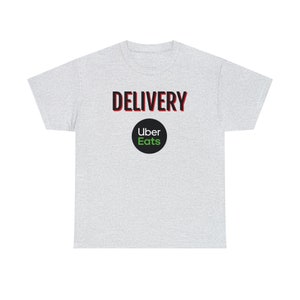 Delivery Uber Eats Tee Food Delivery Driver Shirt image 7