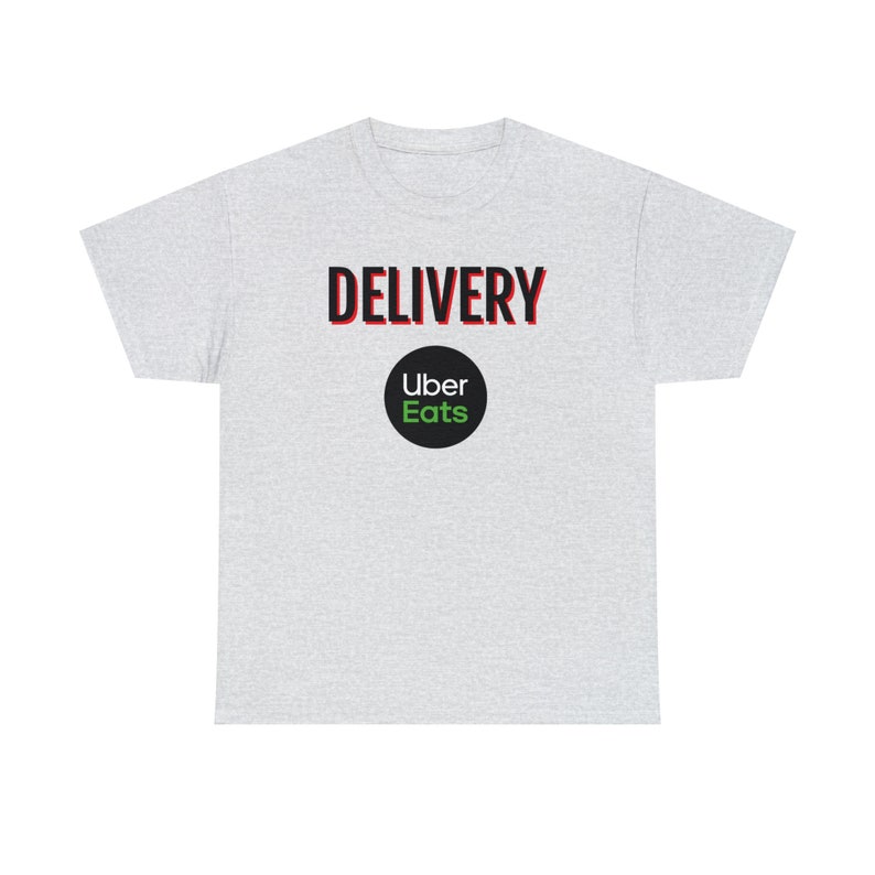 Delivery Uber Eats Tee Food Delivery Driver Shirt image 7