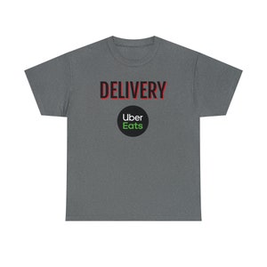 Delivery Uber Eats Tee Food Delivery Driver Shirt image 4