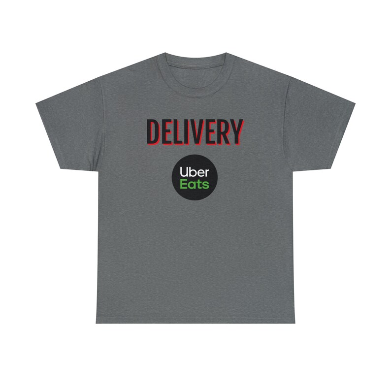 Delivery Uber Eats Tee Food Delivery Driver Shirt image 4