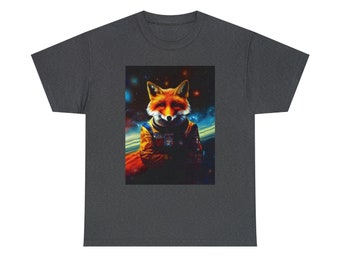 Space Fox Tee - Galactic Explorer with a Foxy Twist - Unleash the Stellar Charm