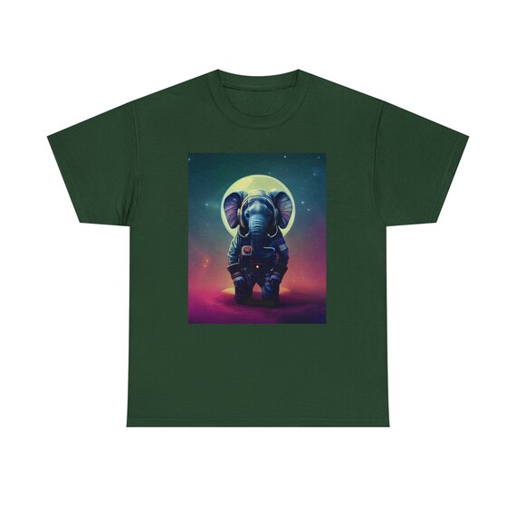 Space Elephant Shirt - Embark on a galactic adventure with our "Space Elephant Tee"!