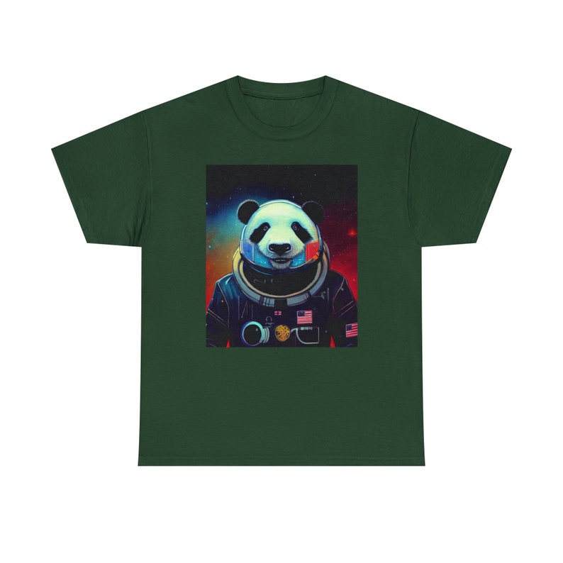 Space Panda Tee Galactic Adventure with a Panda Twist Explore the Cosmic Cuteness image 3