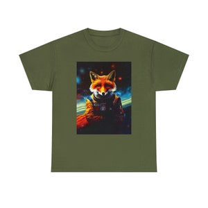 Space Fox Tee Galactic Explorer with a Foxy Twist Unleash the Stellar Charm image 5