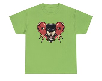 Panther Inside Heart Tattoo Tee - Embrace the Strength Within - Wear Your Passion