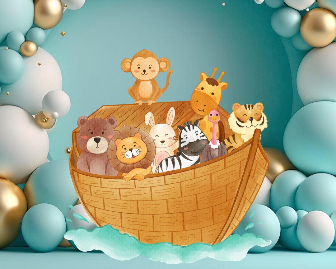 Noah's Ark Cutout, Noah's Ark Big Decor, Noah Party Decoration Theme ...
