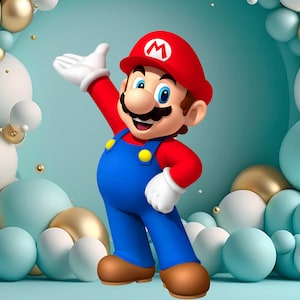 TWO 17 Super Mario, Nintendo Game, Character Party Decoration, Mario  Brothers, Birthday Balloons, Free and FAST SHIP -  Denmark