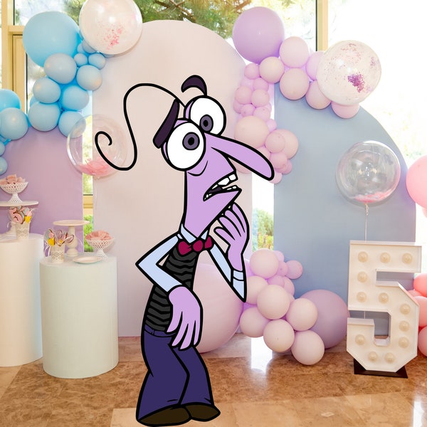 Inside Out Theme Cutout, Fear Cutout  Party Decoration Theme Baby shower, Birthday Party, Stand Up Prop, Digital Download