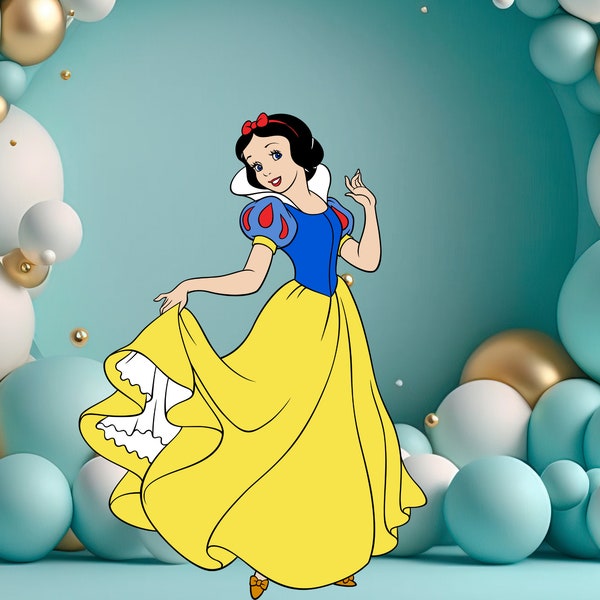 Snow White CutOut, Snow White Big Decor, Snow White Party Decoration Theme, Birthday Party, Stand Up Prop, Digital Download